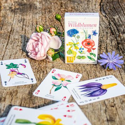 Wildblumen-Spielkarten