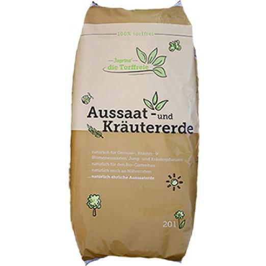 Ingrina Torffreie Aussaat- und Kräutererde 20 l
