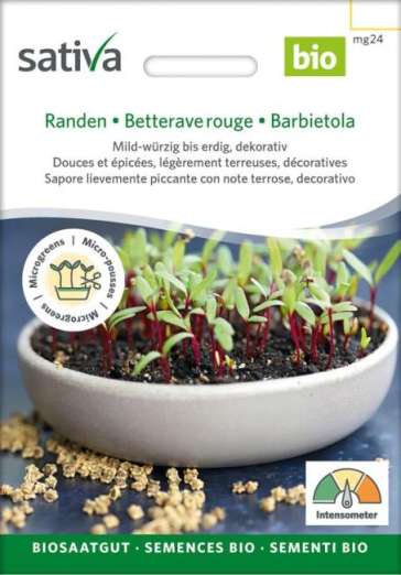 Microgreens Keimsaat<br>Rote Bete (Randen)