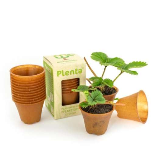 Der plastikfreie Pflanztopf aus Hanf<br>PLENTA