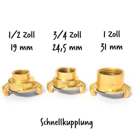 Messing-Schnellkupplung Hahnanschluss