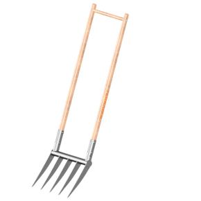 Doppelgrabegabel TerraDix Broadfork 5x300 Holzgriff